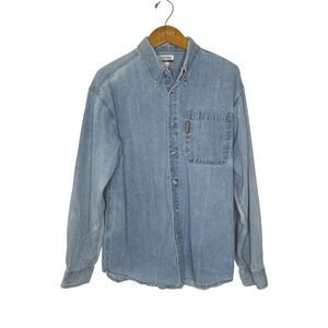 Columbia Cotton Denim Button‎ Front Shirt Mens
